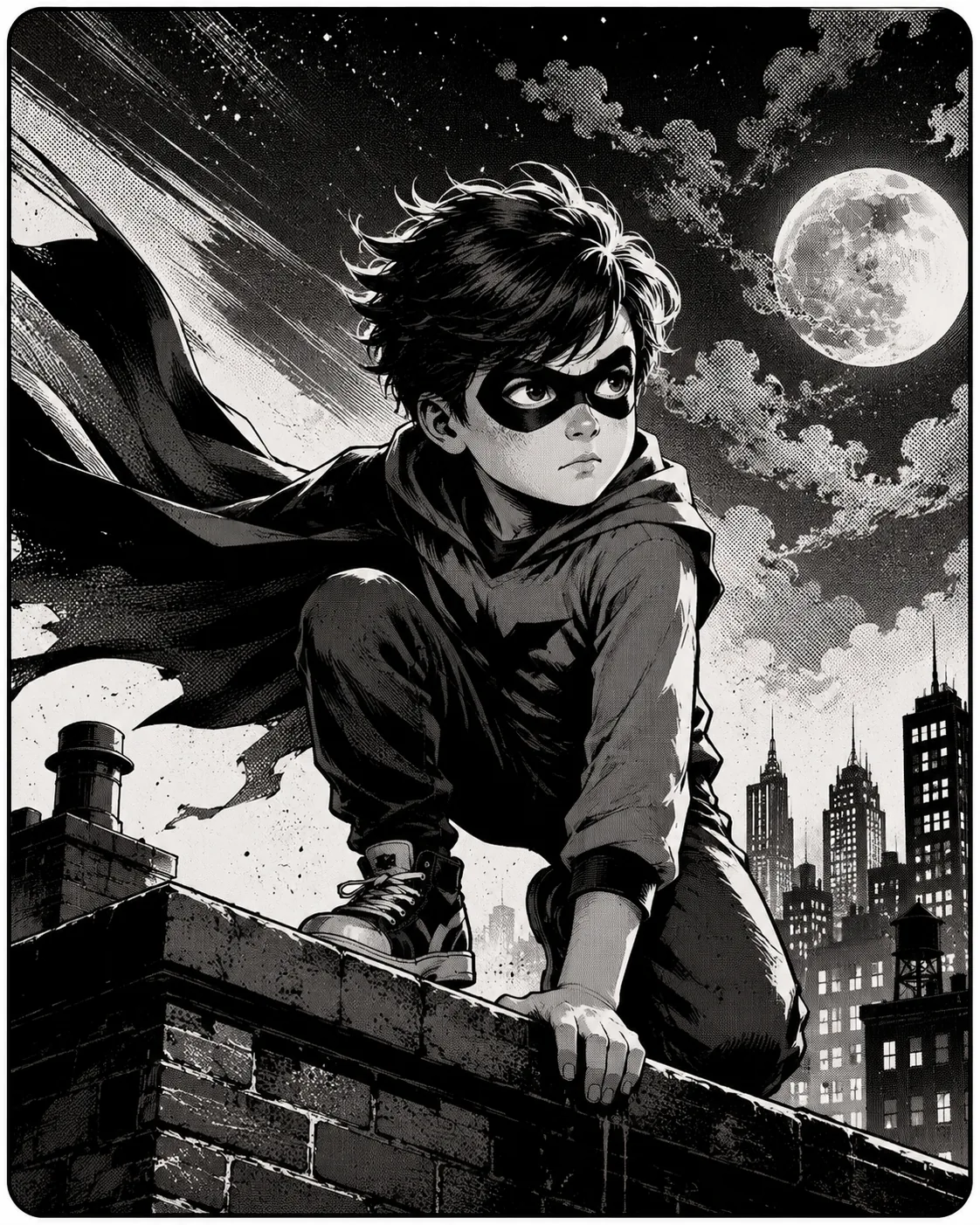 Cómic en blanco y negro